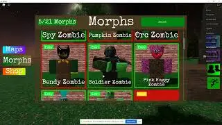 Roblox Find the Zombie Morphs Dark Forest area
