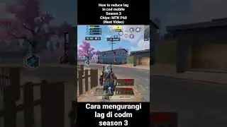 How To Reduce Lag In CODM season 3 (mengurangi Lag di codm S3) #Shorts #codm