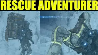 Death Stranding 2 - How to rescue the adventurer from the snowy mountain