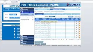 ESTRUCTURAS PARA IMPORTAR A PLAME 2015 DESDE EXCEL
