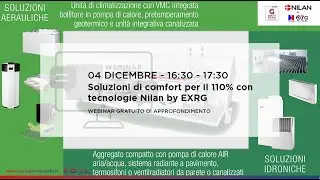 Soluzioni di comfort per il 110% con tecnologie Nilan by EXRG