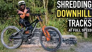 DOWNHILL TRACKS AT FULL SPEED// ASTON HILL MTB