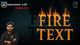 🔥Text . Create or buy Animated Fire Title in DaVinci Resolve &ndash; Step-by-Step! english tutorial .