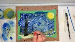 Paint Van Gogh Inspired Art. The Positives of Van Gogh, Art Activity, @ArtWithJanineLiza
