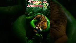 Tiger vs Giant Green Anaconda 🐅🐍 | AI Jungle Battle | Amazon Jungle Secrets