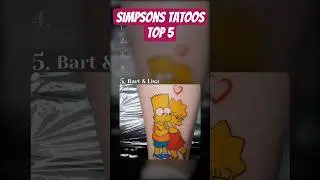 Top 5 Craziest Simpsons Tattoos! 💛🖋️ | Tattoo Fans Must See #tattoo