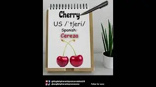✅ Fruit vocabulary in English-Spanish #howtopronounceinenglish