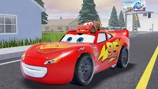 Big & Small McQueen vs Chick Hicks vs Tow Mater vs King Dinoco vs Duch Hudson - BeamNG.Drive