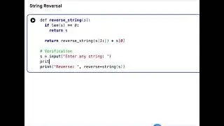 Python Code to Reverse the String using Recursion