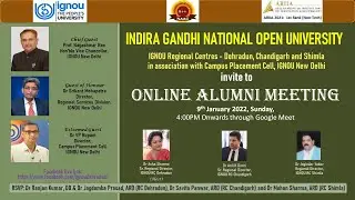 IGNOU Alumni Meet 9 Jan 2022