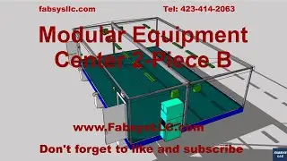 Modular Equipment Center 42x28x10 2-Piece Width Split - Fabsys, LLC