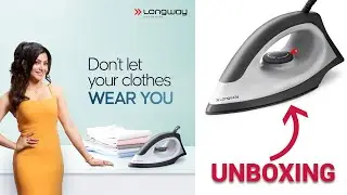 Longway Kwid Light Weight Non-Stick Teflon Coated Dry Iron | Unboxing | Fom Amazon India