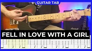 THE WHITE STRIPES - Fell in Love with a Girl - Guitar Cover with Guitar Tabs