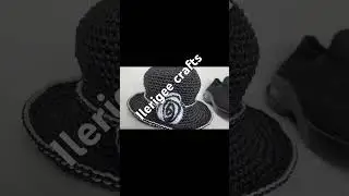 Crochet church hat #matchingaccessories #crochet #crochethat #blackandwhiteartwork #ilerigee
