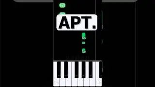APT. - ROS&Eacute; & Bruno Mars | Piano Tutorial