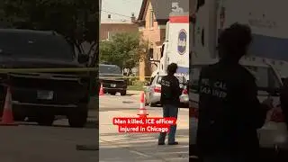 Man killed, ICE officer injured in Chicago #news #chicago
