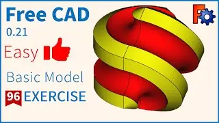 FreeCAD Tutorial for beginners,basic model exercise-96