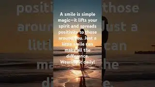 A smile is magic &ndash; it lifts your spirit and spreads positivity. Wear it every day! ✨😊