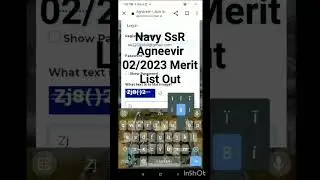 Indian Navy Agneevir SSR 02/2023 Merit List Out #indiannavyssr #indiannavy #navyssr #navyssrmerit