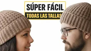 Perfecto 👌 y fácil Gorro a crochet TODAS las TALLAS 😍 para Principiantes