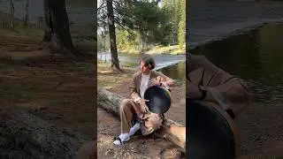 Improvisation in Karelian forest 🌲 #bendir #bodhran