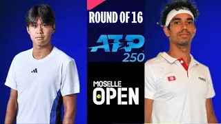 Tien Vs Echargui | ATP Moselle Open Metz France 2025 LIVE Round Of 16 | Live Score & Match Updates