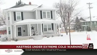 Hastings enters extreme cold cold warning