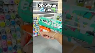 🔫DIY Water Gun💦!? #diy #diycrafts #cutecrafts #papercrafts #thingstodo #crafts #craft #cute