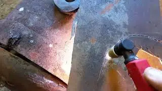 Motorcycle broken cooling fin repair.