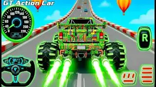 Mega Ramp Monster Car Racing 3D - Extreme Car Stunts -Android Gamepla #MegaRamp #3DGames #CarRacing