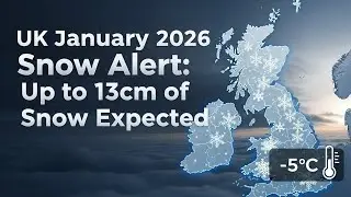 Предупреждение о снегопаде в Великобритании в январе 2026 года: ожидается до 13 см снега #UKSnowA...