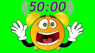 50 Minute Timer - Loud Alarm Clock Sound!