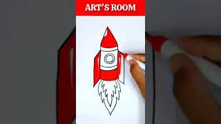 How To Colour A Rocket #shorts #yoitubeshorts #artsroom