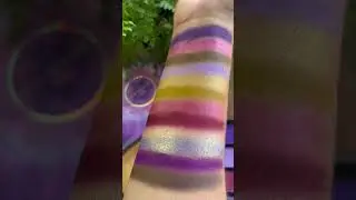 #swatches of the Ace Beaut&eacute; Aura palette ✨