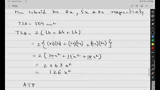 The length, breadth and height of a cuboid are in the ratio 6 : 5 : 3. If its total surface a...