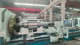 Precision Turning of Large Shafts | CNC Lathe CKP61160 in Action
