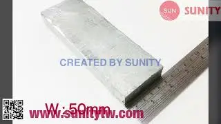 TAIWAN SUNITY - ANODES FOR SHIP HULLS B-SUN1 L150MM*W50MM *H19MM WITHOUT DRILLING For MARINE BOATS