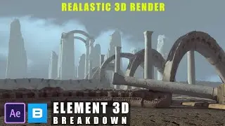 Realastic 3d Render BREAKDOWN | After Effect Tutorial | Megascan Library