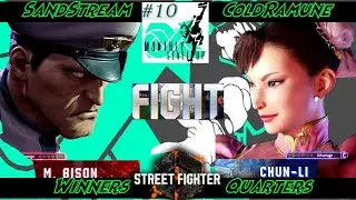 SandStream (Bison) Vs. ColdRamune (Chun-Li) - Street Fighter 6 - WQF - Monthly Level Up 10