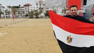 رد فعل مصري🇪🇬جولة ساحرة في شاطئ مارينا أكادير بجوار قصبة أوفلا ومتابعة مباراة الجزائر والسودان 