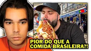 Português reage a Brasileiro PROVANDO COMIDA PORTUGUESA !