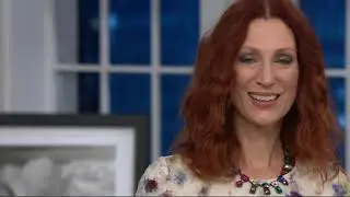 LOGO Lounge by Lori Goldstein Printed French Terry Top w/ Ruffle Hem on QVC