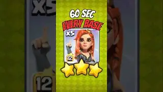 Triple Any Base in 60 Seconds with this BROKEN ARMY! #clashofclans
