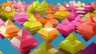 Building a Procedural 3D Diamond Array, Mesh Boolean, Blender Geo Nodes Tutorial