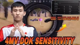 (2025) DOK PUBG SENSITIVITY 3.8 UPDATE |4MV DOK SENSITIVITY AND CONTROL CODE 🎮