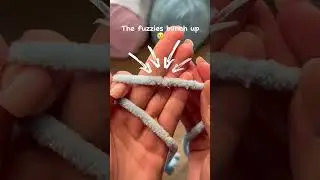 My Fav Tip for Working with Plush Yarn 🧶 🤓(not my idea) #crochetting #amigurumi #smallbusiness