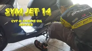 SYM Jet 14 (200) - Full CVT & Engine oil service