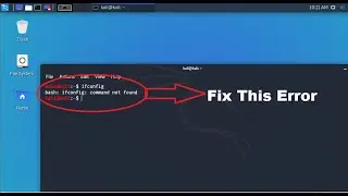 ifconfig command fixed | fix kali linux ifconfig command