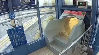 Yellow Tube Water Slide at Park Wodny