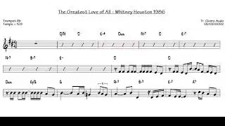 The Greatest Love of All - Whitney Houston 1986 (Trumpet Bb) [Sheet music]